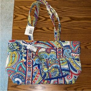 VERA BRADLEY NWT Colorful Paisley Tote Bag + wristlet
